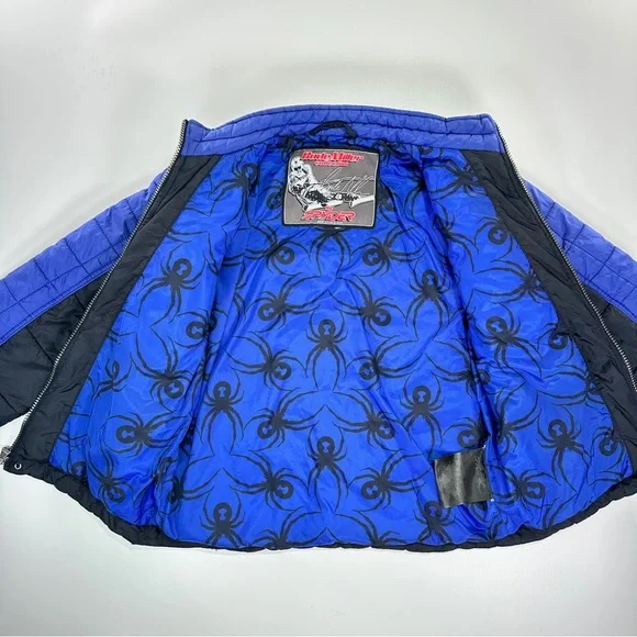 Spyder Kids Ski Jacket Performance Insulated Blue Black XL - Picture 6 of 14